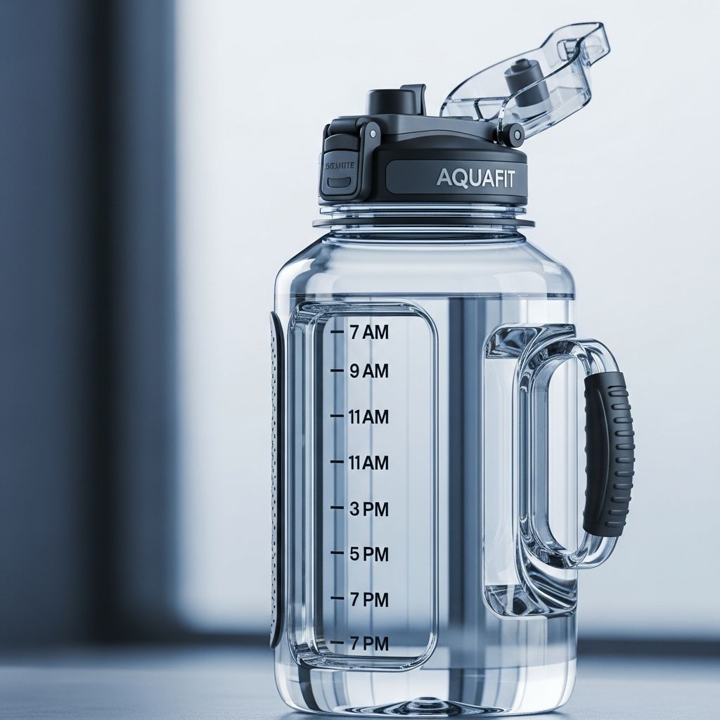 AQUAFIT Half Gallon Water Bottle with Time Marker Review: Is It Worth It in 2026? Stay hydrated effortlessly with this durable, feature-packed gym essential.