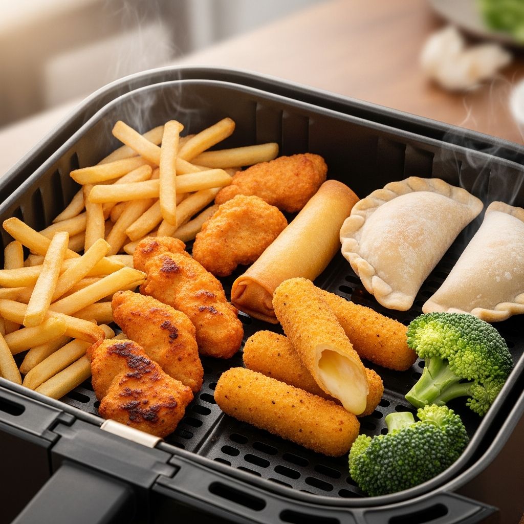 A complete guide to which frozen foods shine in the air fryer, which disappoint, and how to get crisp, safe, reliable results every time.