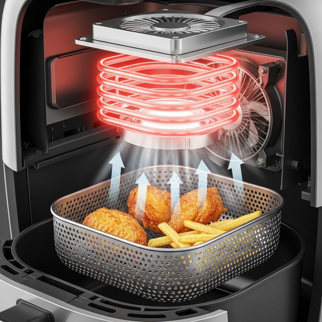 How Air Fryers Work: A Plain-English Guide to the Technology Inside Understand the simple science, internal parts, and cooking process that make modern air fryers crisp food with minimal oil.