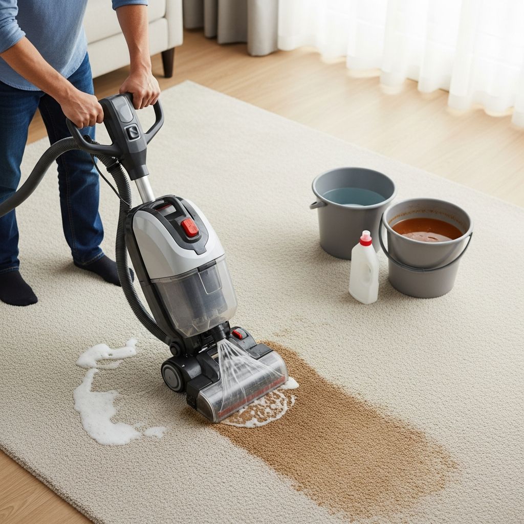 Step-by-step methods, tools, and pro tips to tackle the most common carpet stains using household or machine carpet cleaners.