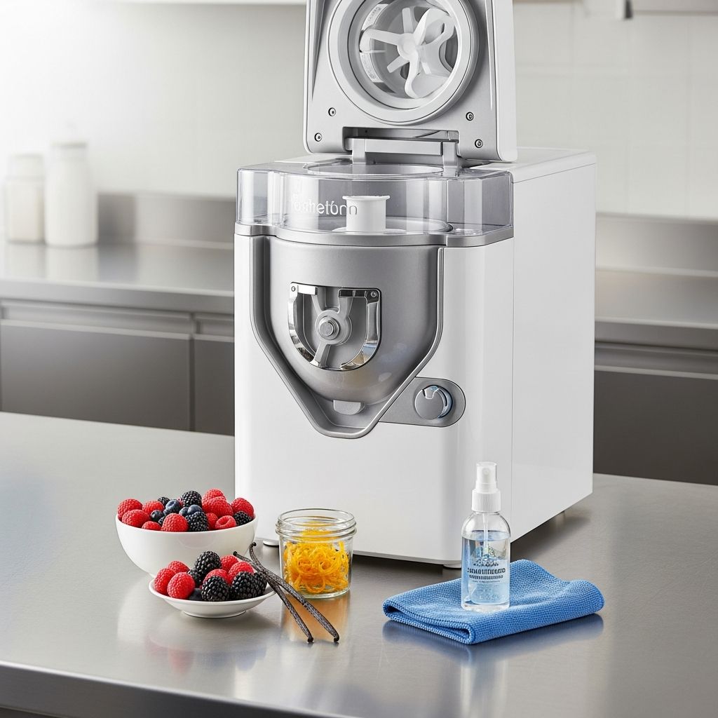 Keep homemade ice cream tasting clean and true to flavor when switching recipes in the same machine.