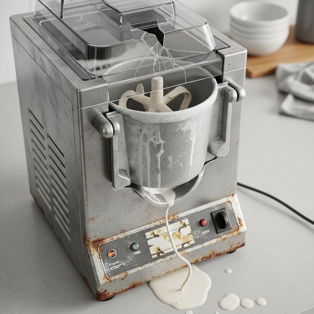 Signs Your Ice Cream Maker Is Nearing the End of Its Useful Life Learn how to recognize performance, mechanical, and safety warning signs that your ice cream maker may be close to retirement.