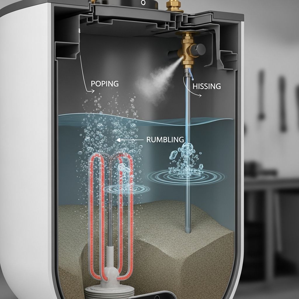 Understand popping, rumbling, and hissing water heater noises so you can separate normal sounds from warning signs of damage or failure.