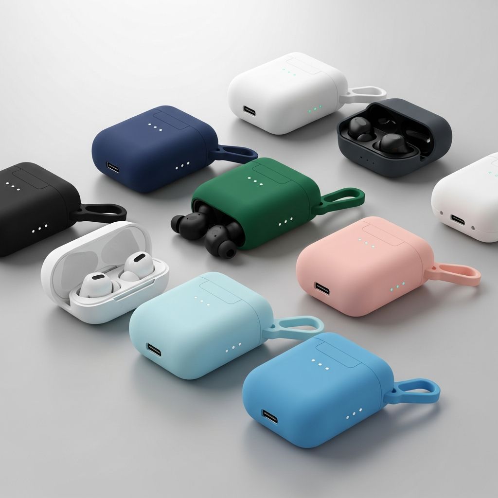 Protect your earphone case with style, grip, and a handy clip for everyday adventures.